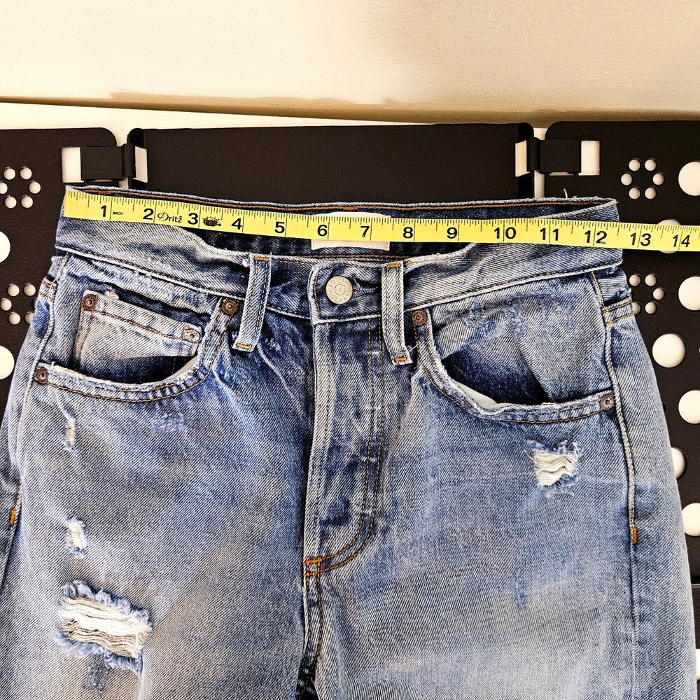 Boyish Denim Jeans Billy High Rise Waist Destroyed Distressed | Women's 25 - Picture 7 of 16